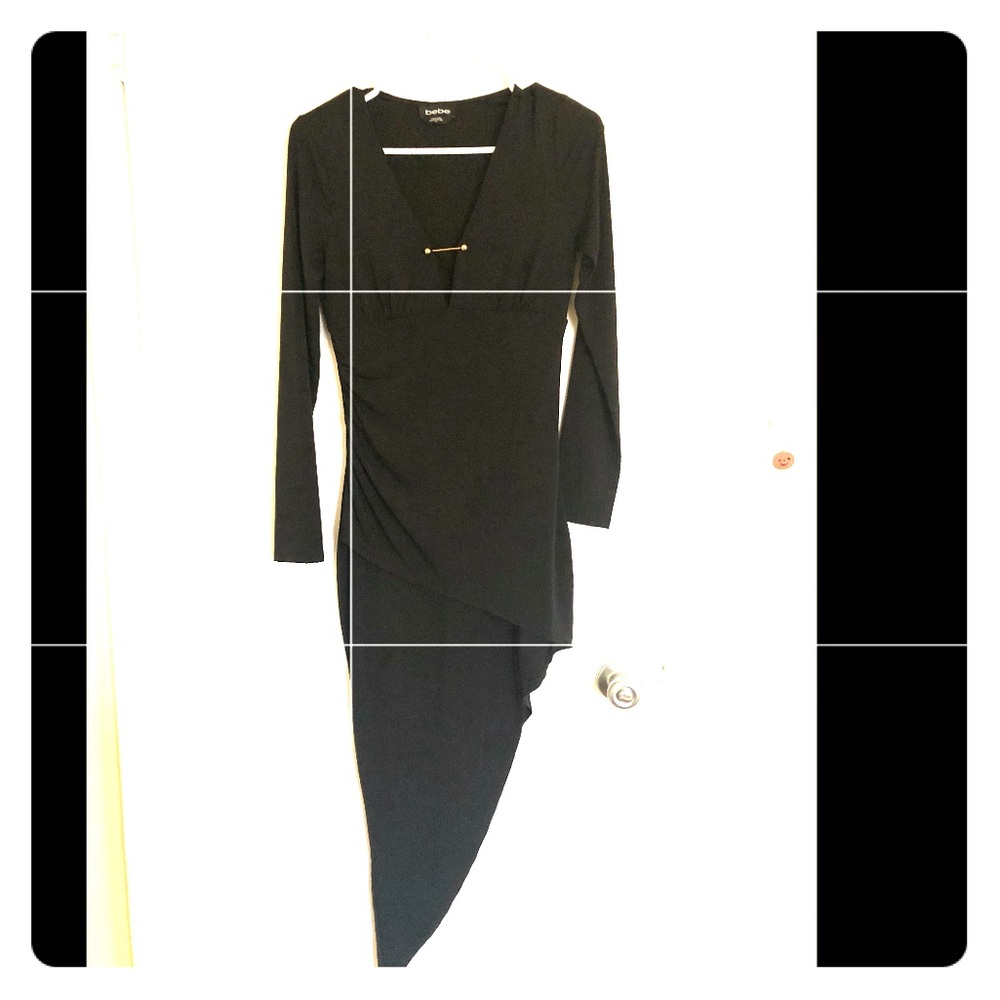 Bebe asymmetrical slim dress